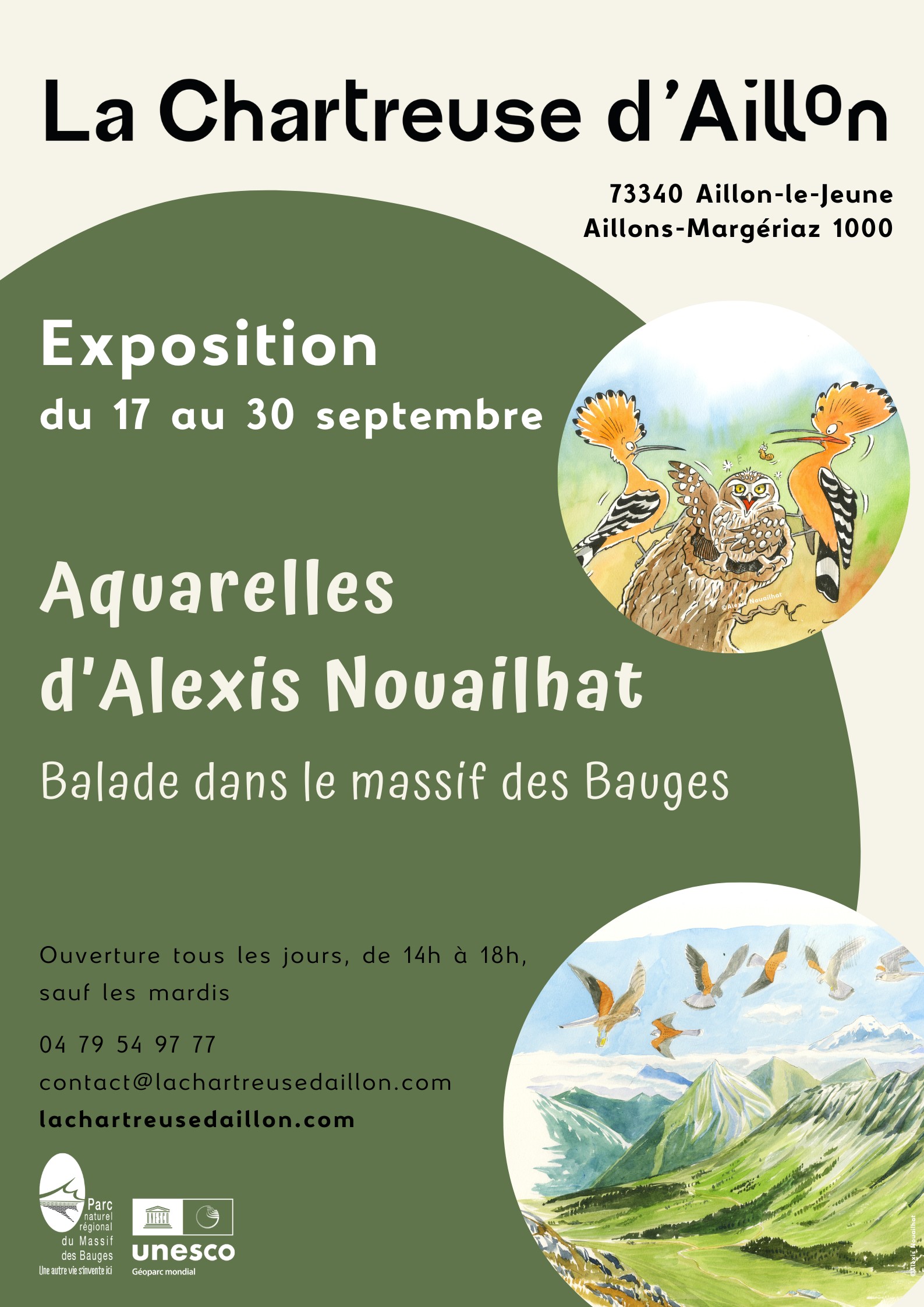 expo Alexis Nouailhat Balade dans le massif des Bauges