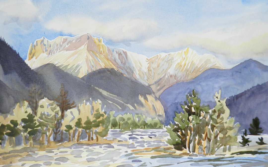 Aquarelles de faune et paysages du Buech